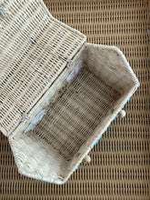 “Hunky Dory” Blue Hydrangea Nantucket Cottage Handbag Basket