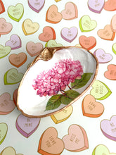 Pink Hydrangea Bloom Clam Shell Dish