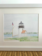 Brant Point Lighthouse Framed Watercolor Print