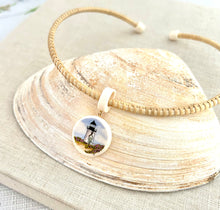 Nantucket Lightship Basket Brant Point Lighthouse Ivory Necklace