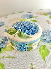NEW! Blue Hydrangea Handpainted Trinket Jewelry Box