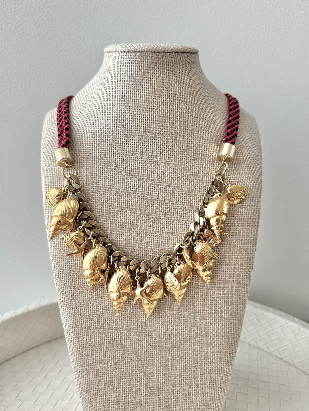 Gold Seashell Holst + Lee Necklace