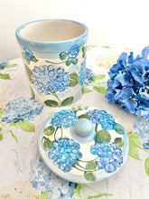 NEW! Blue Hydrangeas Canister Cookie Jar