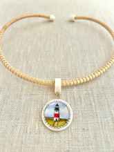 Nantucket Lightship Basket Sankaty Head Lighthouse Ivory Necklace