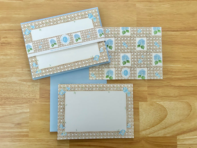 The Woven Hydrangea Note Card Set