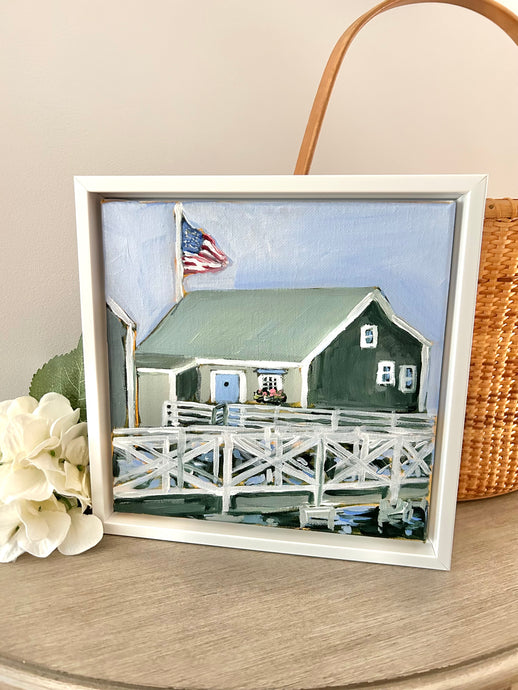 Peru Cottage of Old North Wharf Painting