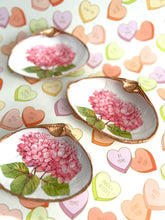 Pink Hydrangea Bloom Clam Shell Dish