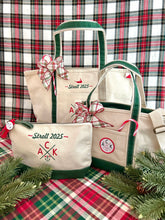 ACK 4170 Nantucket Christmas Stroll ~2025~ 🌟“Limited Edition”🌟 Embroidered Canvas Zip Bag