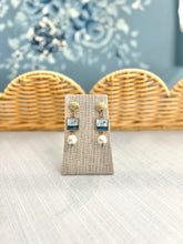 Gold Scallop & Pearl Ship Painting Earrings