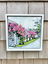 Sconset Rose Cottage in Bloom Painting