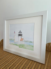 Brant Point Lighthouse Framed Watercolor Print