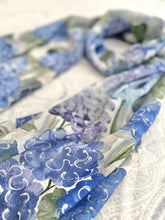 Blue Hydrangeas in Bloom Silk Scarf