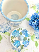 NEW! Blue Hydrangeas Canister Cookie Jar