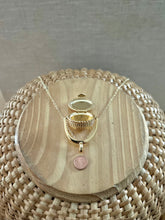 Gold Nantucket Lightship Basket Necklace with Island Scrimshaw Lid
