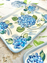 NEW! Blue Hydrangea Rectangular Platter Tray