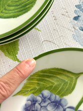 Set of 4 American Atelier Hydrangea Plates