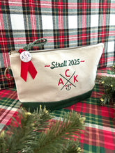 ACK 4170 Nantucket Christmas Stroll ~2025~ 🌟“Limited Edition”🌟 Embroidered Canvas Zip Bag