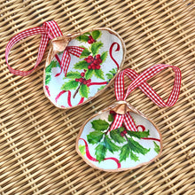 Holly Berries Clam Shell Ornament