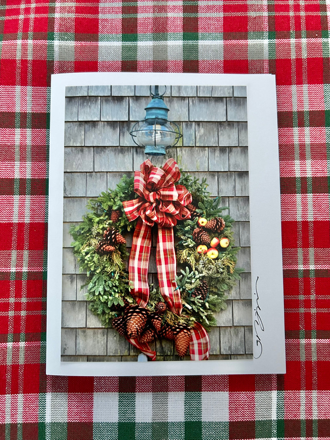 Nantucket Holiday Wreath Individual Card