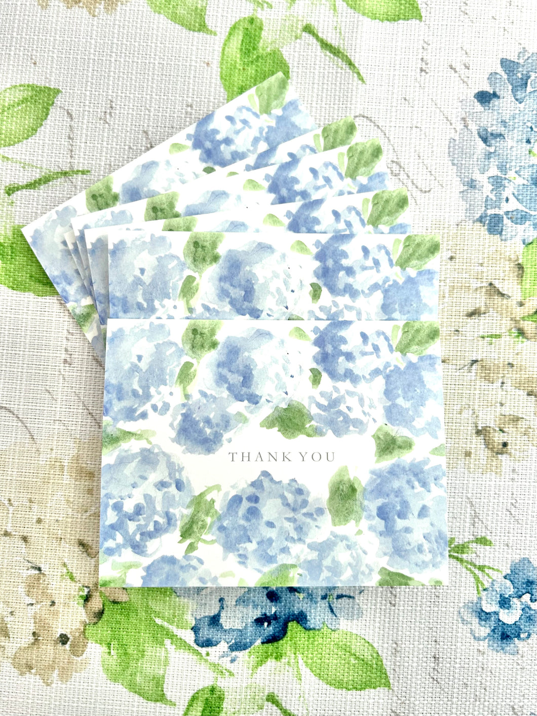 Blue Hydrangea Thank You Card Set