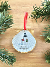 Nantucket Christmas Stroll 2025 Brant Point Large Scallop Shell Ornament