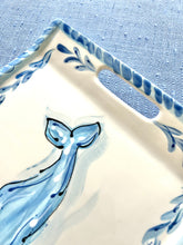 Whale Handcrafted Rectangular Platter Tray (Left)