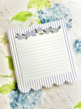 Lavender Hydrangea Scalloped Notepad Trio