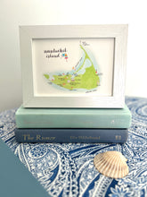 Nantucket Island Small Framed Watercolor Print