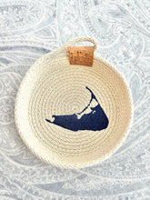 Nantucket Island Small Trinket Basket Bowl