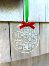 Nantucket Christmas Glass Ornament