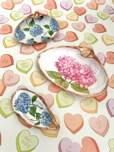 Pink Hydrangea Bloom Clam Shell Dish