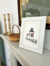 “Brant Point Dressed for the Holidays” Framed Print