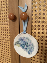 Powder Blue Hydrangea Sea Scallop Ornament