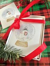 Brant Point Lighthouse Snow Globe Watercolor Boxed Card Set