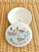 Nantucket Whales Jewelry Trinket Box