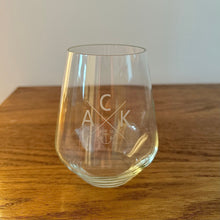 ACK 4170 Etched Stemless Wine Glass Set of 2