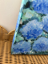 Blue Hydrangea Blooms Painting