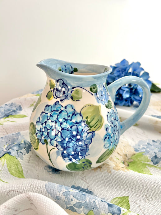 NEW! Blue Hydrangea Pitcher