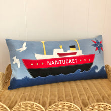 Chambray Nantucket Lightship Pillow