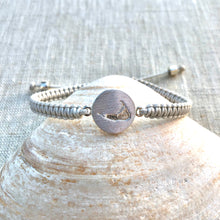 Sterling Silver & Grey Nantucket Island Navigation Star Bracelet