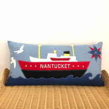 Chambray Nantucket Lightship Pillow