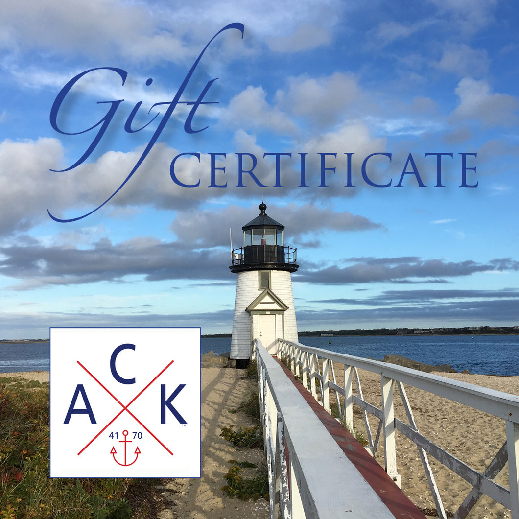 ACK 4170 Gift Certificate