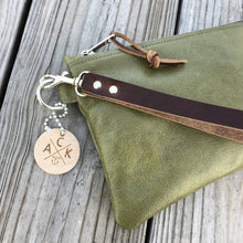 Olive Leather Clutch