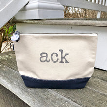 Navy ACK Canvas Zip Bag