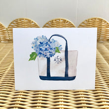 ACK 4170 Boat Tote with Hydrangeas Boxed Card Set