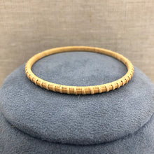Thin Nantucket Lightship Basket Woven Natural Bangle Bracelet