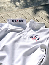 ACK 4170 White Embroidered Unisex 1/4 Zip Shirt