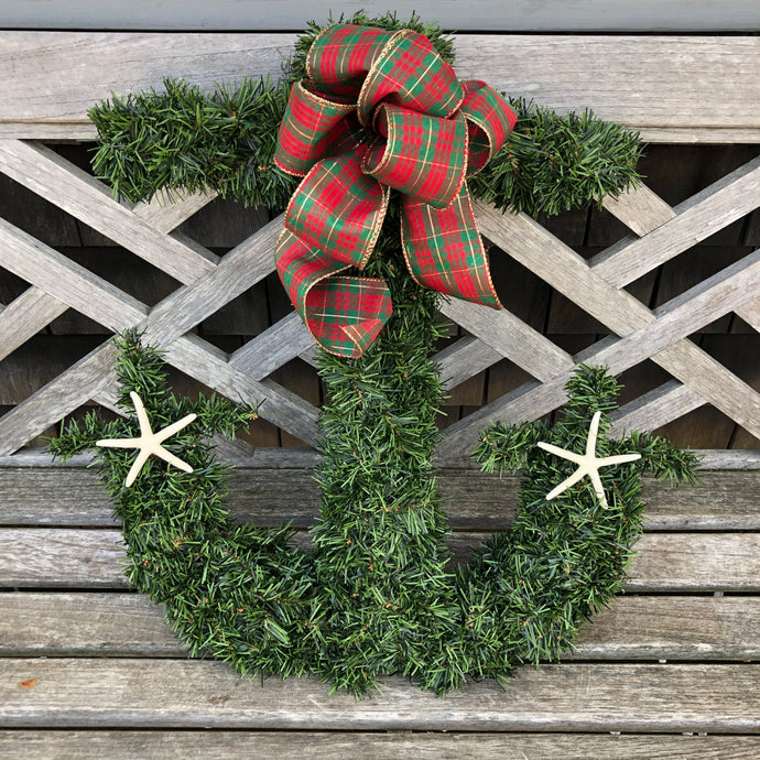 Evergreen Anchor Wreath