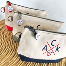 ACK 4170 Red Embroidered Canvas Pouch