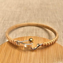 Nantucket Lightship Basket Silver/Gold Clasp Bracelet